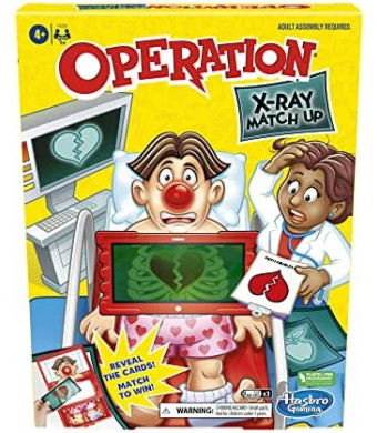 Operation X-Ray Match Up Board Game for 2 or More Players, Matching Game for Kids Ages 4 and Up, with Lights and Sounds