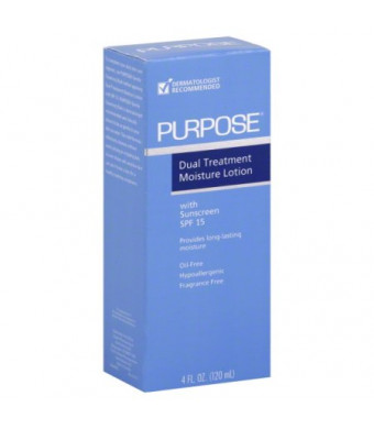 Purpose Dual Treatment Moisture Lotion Sunscreen, SPF 10, 4 fl oz