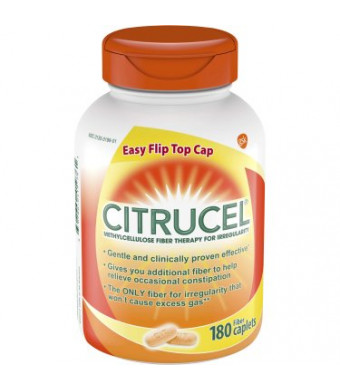 Citrucel Caplets Fiber Therapy for Occasional Constipation Relief, 180 count