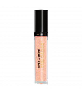 Revlon Super Lustrous Lip Gloss, High Impact Lipcolor with Moisturizing Creamy Formula, Infused with Agave, Moringa Oil, & Cupuacu Butter, 205 Snow Pink, 0.13 oz