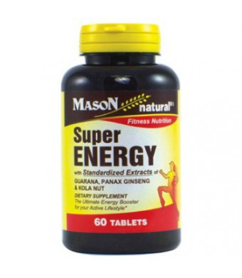Mason Natural Super Energy Tablets, 60 Ct