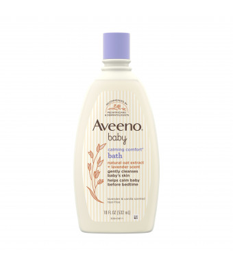 Aveeno Baby Calming Comfort Bath & Wash, Lavender & Vanilla, 18 fl. oz