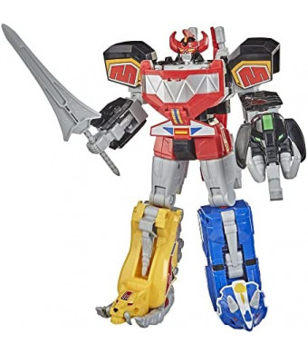 Power Rangers Mighty Morphin Megazord Megapack Includes 5 MMPR Dinozord Action Figure Toys for Boys and Girls Ages 4 and Up Inspired by 90s TV Show 