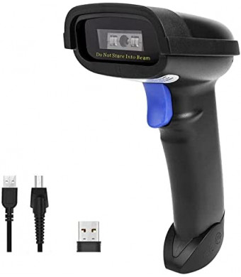 NETUM Bluetooth Barcode Scanner, Compatible with 2.4G Wireless & Bluetooth Function & Wired Connection, Connect Smart Phone, Tablet, PC, CCD Bar Code Reader Work with Windows, Mac,Android, iOS