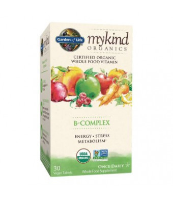 Garden of Life Mykind Organics B-Complex Tablets, 30 Ct