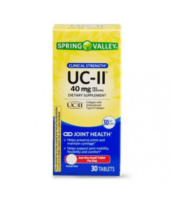 Spring Valley UC-II Clinical Strength Tablets, 40 mg, 30 Ct