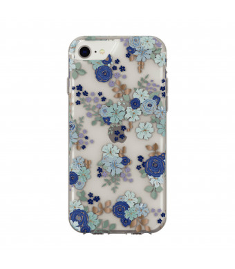 onn. Blue Floral Phone Case for iPhone 6/6s/7/8/SE (2020)