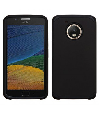 Black Slim Double Layered Case For Motorola Moto E4 Phone