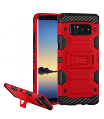 MUNDAZE Red Defense Double Layered Case For Samsung Galaxy S8 PLUS Phone