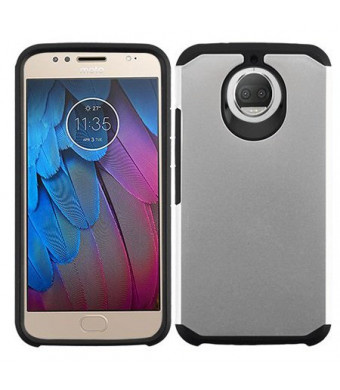 MUNDAZE Silver Slim Double Layered Case For Motorola Moto G6 Phone
