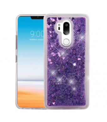MUNDAZE Purple Motion Glitter Chrome Case For LG G7 ThinQ Phone