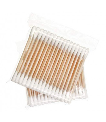 Ultra Thin Pack Bamboo Cotton Swab 600ct, Super Portable for Travel 12Bags of 50