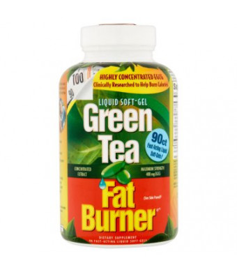 Applied Nutrition Green Tea Fat Burner Weight Loss Pills, Fast-ACting Liquid Soft-Gels, 90 Ct