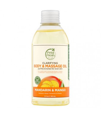 Petal Fresh Pure Mandarin & Mango Clarifying Body & Massage Oil, 5.5 oz