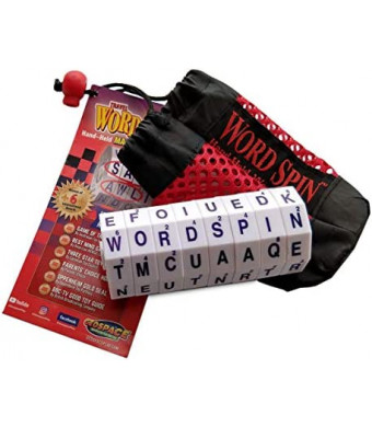 The Original Word Spin Handheld Magnetic Word Game Travel Edition with Storage Pouch