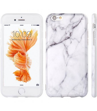 Mundaze Apple iPhone 6/6S TPU Classic White Marble Phone Case