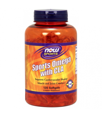 NOW Sporta Omega with CLA, Heart and Joint Care, 120ct