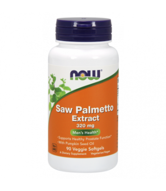 NOW Saw Palmetto Extract Men's Health 320 mg, 90 Ct