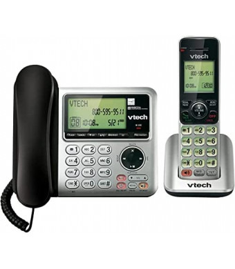 VTech CS6649 Expandable Corded/Cordless Phone System with Answering System-Caller ID/Call Waiting & Handset/Base Speakerphones
