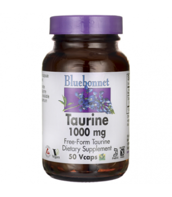 Taurine 1000 Mg. By Bluebonnet - 50 Vegetarian Capsules