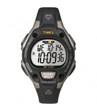 Timex Unisex Ironman Classic 30 Mid-Size Watch, Black Resin Strap