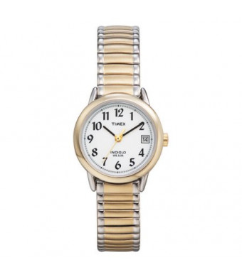 Timex Women's Easy Reader Watch, Two-Tone Stainless Steel Expansion Band