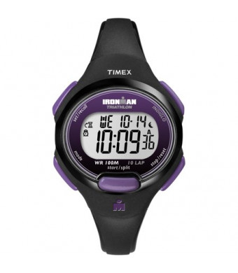 Timex Women's Ironman Essential 10 Mid-Size Watch, Black Resin Strap