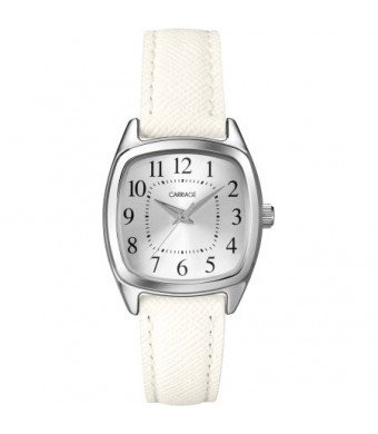 Carriage by Timex Women's Courtney Watch, White Textured Strap