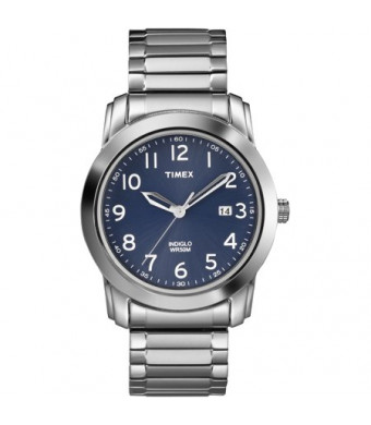 Timex Men's Highland Street Watch, Silver-Tone Stainless Steel Expansion Band