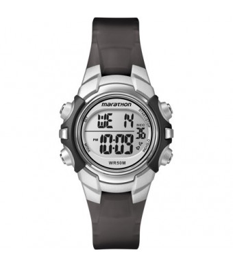 Marathon by Timex Unisex Digital Mid-Size Watch, Black Resin Strap