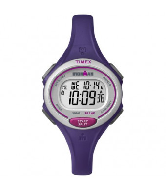 Timex Women's Ironman Essential 30 Mid-Size Watch, Purple Resin Strap