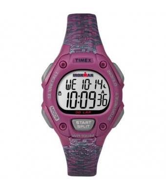 Timex Women's Ironman Classic 30 Mid-Size Pink/Gray Watch, Resin Strap