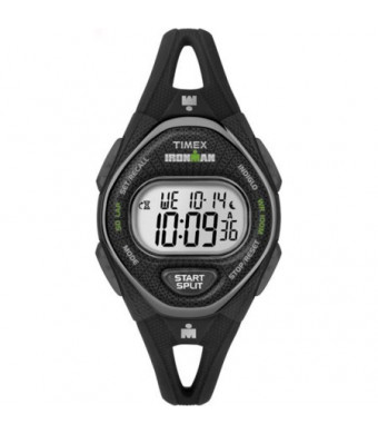 Timex Women's Ironman Sleek 50 Black Watch, Silicone Strap