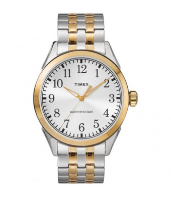 Timex Men's Briarwood Two-Tone Watch, Stainless Steel Expansion Band