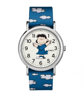 Timex Weekender Peanuts: Lucy Watch, Nylon Slip-Thru Strap