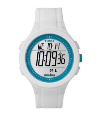 Timex Men's Ironman Essential 30 White/Blue Watch, Silicone Strap