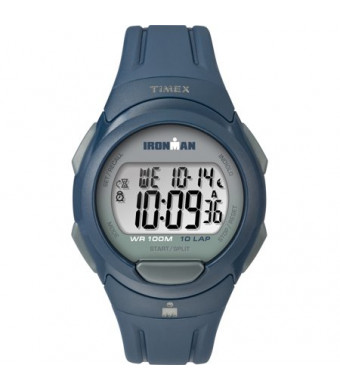 Timex Men's Ironman Essential 10 Navy/Gray Watch, Resin Strap