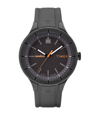 Timex Ironman Essential Urban 42mm Gray/Orange Watch, Silicone Strap