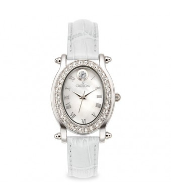 Croton April Birthstone Watch with Mother of Pearl Dial