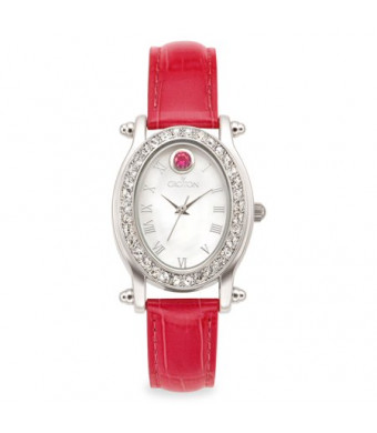 Croton July Birthstone Watch with Mother of Pearl Dial