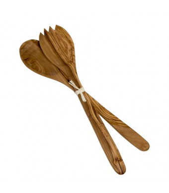 Honey Can Do Olive Wood Salad Tongs, Natural (2 Pieces)