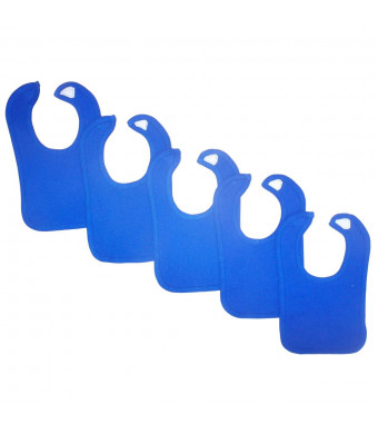 Bambini Blue Baby Bibs (Pack of 5)