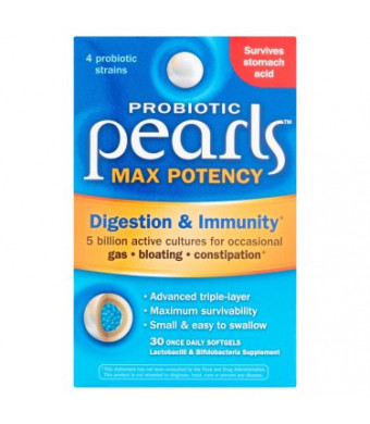 Enzymatic Therapy Probiotic Pearls High Potency Digestive Health Softgels