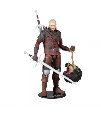 McFarlane Toys The Witcher Geralt of Rivia Wolf Armor - 7 inch Collectible Action Figure