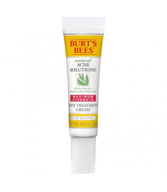 Burt's Bees Natural Acne Solutions  Maximum Strength Spot Treatment Cream for Oily Skin, 0.5 oz