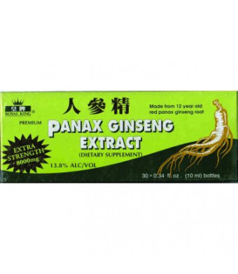 Ginseng Products Panax Ginseng 8000 mg, 30 Ct