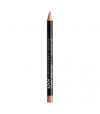 NYX Professional Makeup Slim Lip Pencil, Long-Lasting Creamy Lip Liner, Pale Pink, 0.035 oz.