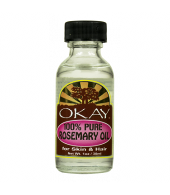 Okay 100% Pure Rosemary Oil For Hair and Skin, 1 Oz