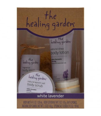 The Healing Garden White Lavender Gift Set, 5 pc