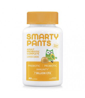 SmartyPants Adult Probiotic Complete, Lemon Crme, 40 ct